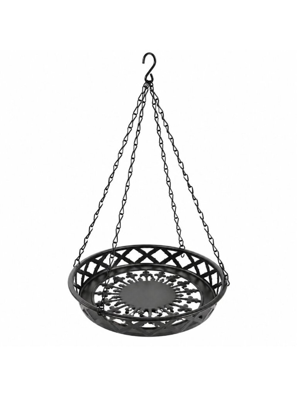 Black Metal Hanging Planter Basket 12 Rustic Farmhouse Boho Indoor Outdoor